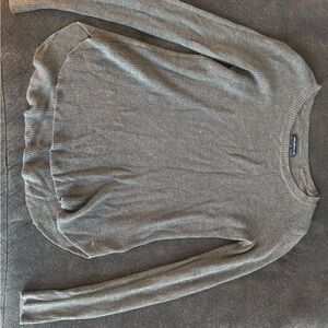 American Eagle Outfitters Charcoal Ribbed Knit Top